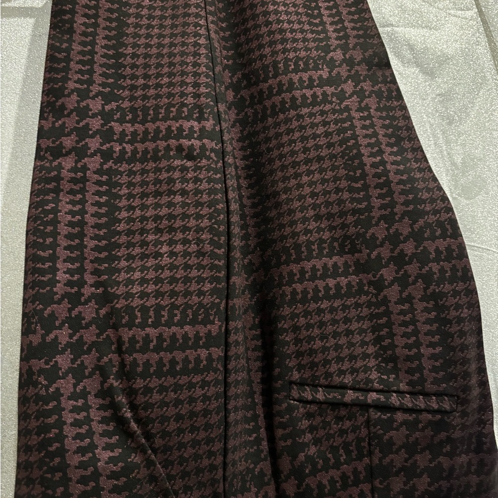 Alfani Black and Brown Wide-Leg Trousers